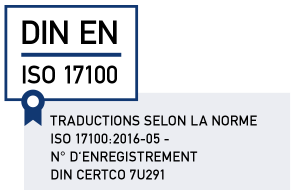 Traductions selon la norme ISO 17100
